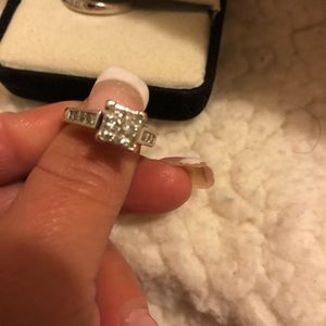 Engagement Ring & Band 💍 14K white gold